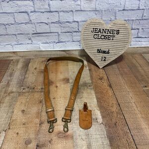 Vintage Hartmann Luggage Suitcase Replacement Leather Nylon Shoulder Strap & Tag